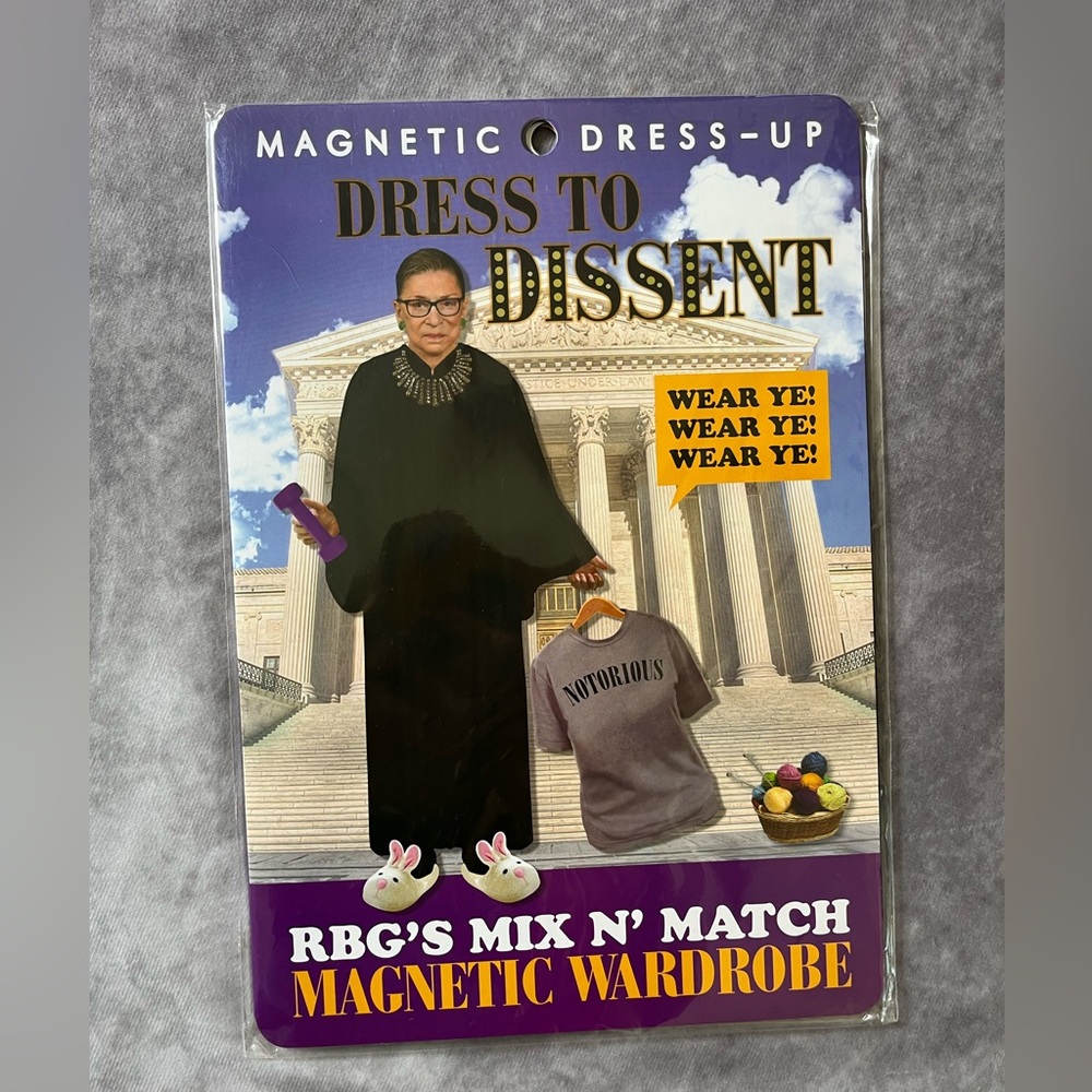 Iconic Ruth Bader Ginsberg Dress to Dissent - Mix n' match magnetic wardrobe